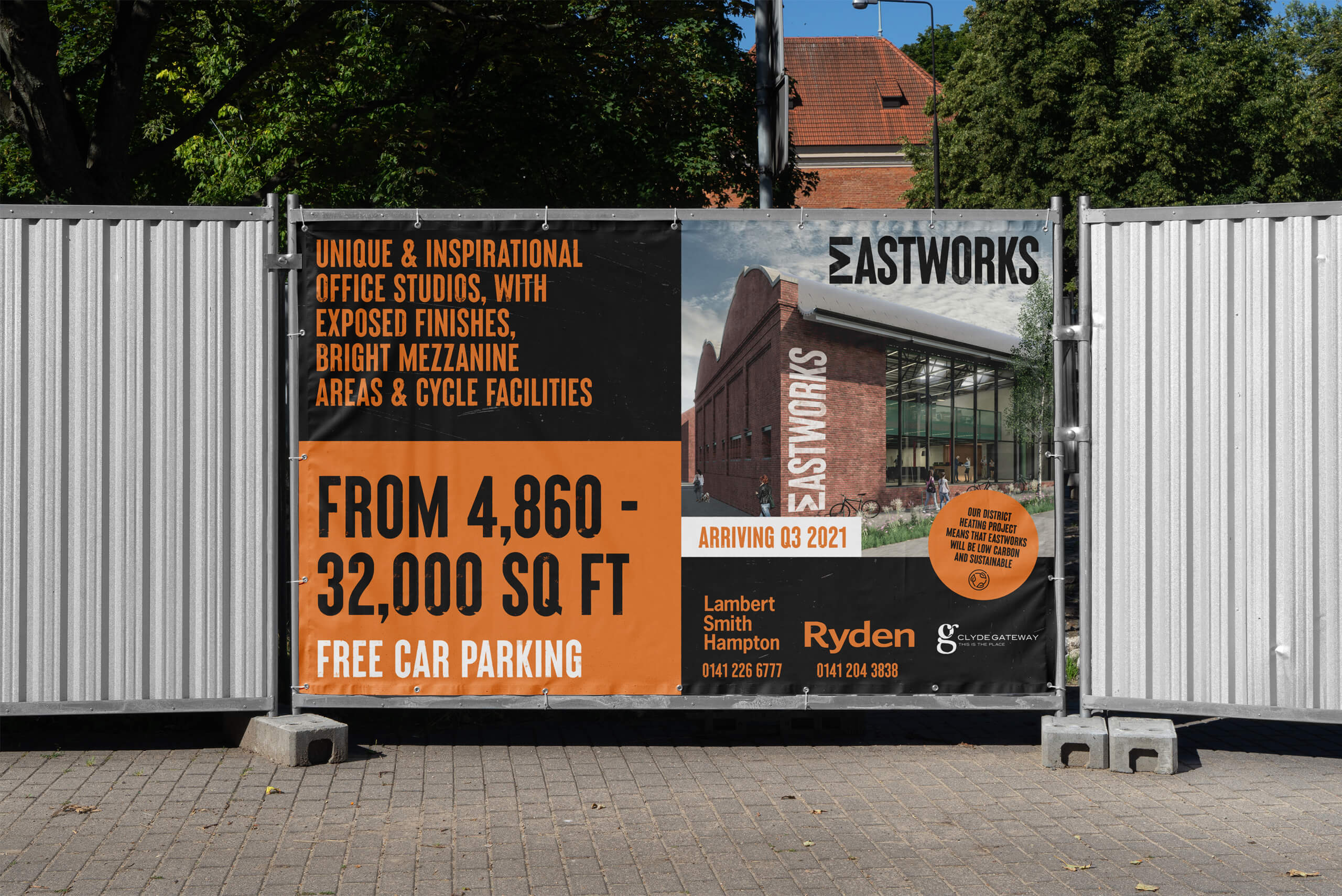 Eastworks advertising banner