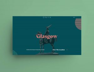 Onyx website page example.