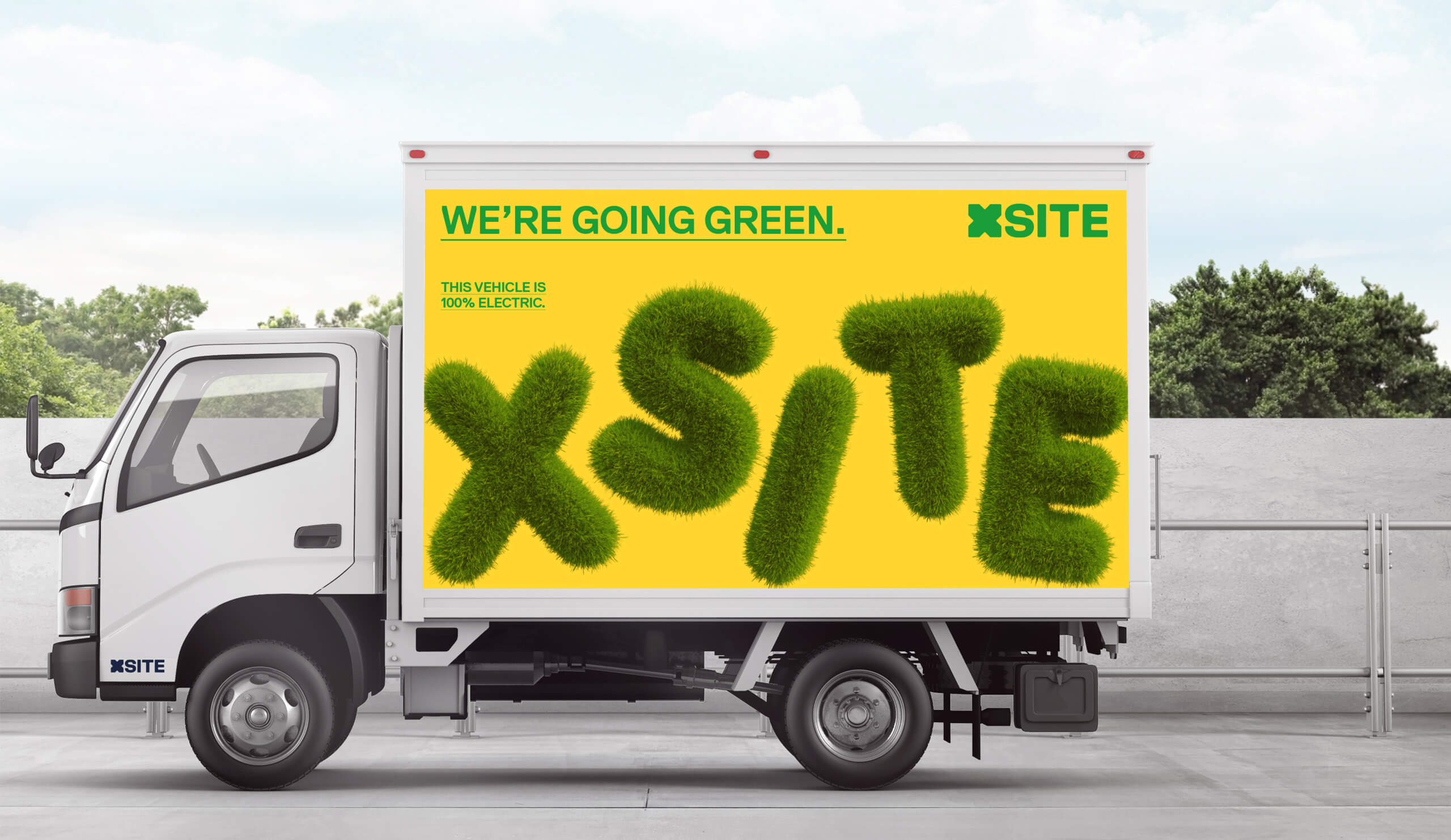 XSite branded electric van